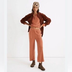 MADEWELL • cozybrushed henley in weathered brick